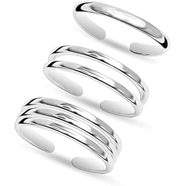 Silverly 925 Sterling Silver Adjustable Toe Ring - Also As Midi Or Pinky Ring, Hypoallergenic, Gift Boxed - View #7