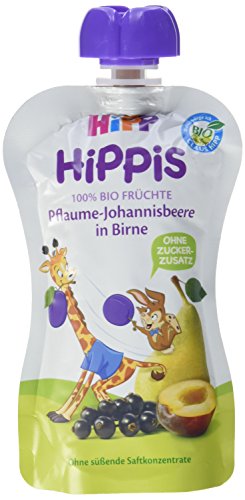 Preisvergleich Produktbild HiPP Pflaume-Johannisbeere in Birne - Greta Giraffe, 100 g