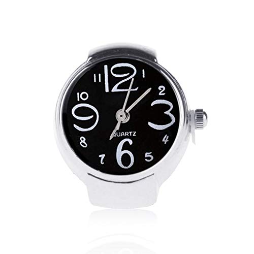 Mengonee Unisex Mini 5 colori uomini donne paio anello Cinturino elastico barretta dell'acciaio inossidabile di Orologi