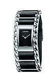 Calvin Klein Damen Analog Quarz Uhr mit Leder Armband K4R231C1