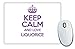 Produktbild Violett Keep Calm und Love Lakritz Mauspad TXT 2617