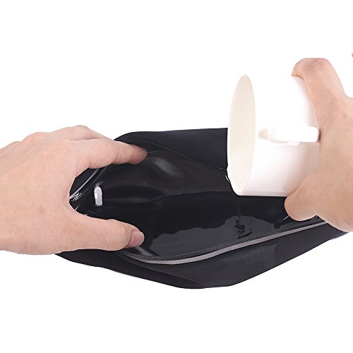 Marsupio Running, Alfort Cintura Corsa / Marsupio Sportivo per Run / Escursionismo / Bicicletta / Viaggi per Samsung Galaxy A5 2017 / A3 2017 / S7 / S7 Edge, iPhone 8 / 7 / 6S / 6, Huawei, Sony Perfetta Connessione Cuffie ( 5,7 inch Nero )