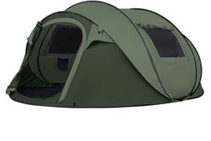 NIUEVLRS Camping Zelt, Pop Up Zelt 4-5 Personen, Automatisches Aufstellzelt in 3 Sekunden, Wurfzelte Wasserdicht Sonnenschutz, Familie Zelt, Tragbares Leichtes Kuppelzelt für Outdoor Camping