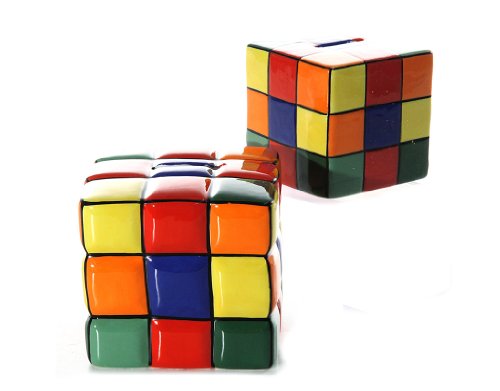 Große Spardose Würfel bunt ca. 16cm Zauberwürfel Sparbüchse