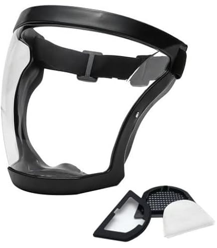 Visiera Trasparente Antiappannamento Integrale Visiera Protettiva Trasparente Mimoqk - Antiappannamento, Fascia Regolabile, Per Lavoro E Hobby Mascherine Con Visiera Paraschizzi