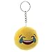 Produktbild Nunubee Emoji Schlüsselanhänger Plüsch Kissen Stil Schlüsselring Schlüssel Zubehör Schlüsselwölbung Dekorative Anhänger für Geldbörse /Tasche /Auto, Lachen zu Tränen