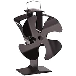 TOMERSUN Ventilateur de poêle à bois à 4 pales alimenté thermiquement par un brûleur à bois Circulation de chaleur respectueuse de l'environnement pour le brûleur à bois/à bois/cheminée