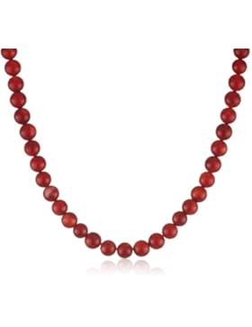 Antonio Bocceri Damen-Collier Koralle Sterlingsilber 925 Bambuskoralle Rot 45 cm HEJ176-1-001