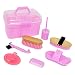 Produktbild 8-teilige Pferdeputzbox in Pink für Kinder Putzkasten Striegel Hufkratzer Kardätsche Hufpinsel Mähnenkamm
