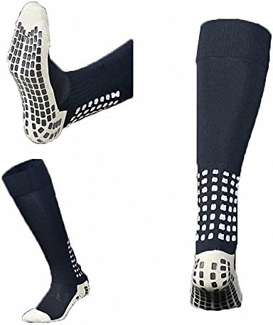 PreSox Unisex Sports Thicken Cushion Knee High Socks with Rubber Dots for Baseball/Soccer/Futbol Shinguards