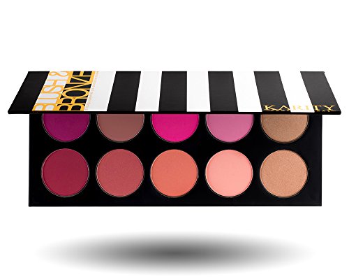 10 Pigmented Professional Blush & Bronzer Palette Makeup Kit Set Pro Palette High-end Formula (Blushes & Bronzer)