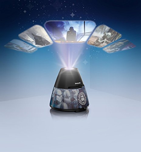 Philips Disney Star Wars LED Tischleuchte mit Projektor, schwarz - 3