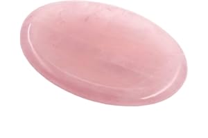 OUUBUUY Quartz rose Pierre Naturelle Améthyste Cristal Lithotherapie Stress Anxiété Angoisse - worry stone