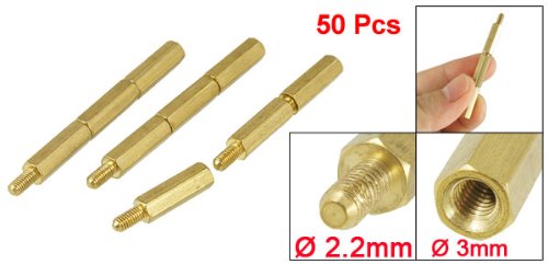 50 pcs Schraube PCB Stand-off Spacer Hex M3 Männlich Weiblich x M3 15 mm Länge - 2
