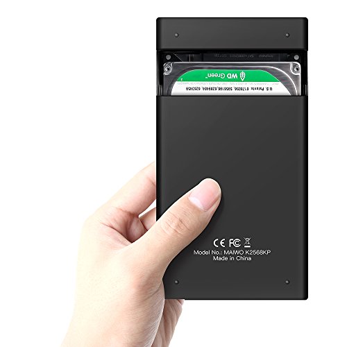 Maiwo tragbar Lockdown AES 256-bit verschlüsselt Festplatte Gehäuse mit 6,3 cm HDD Gehäuse SATA auf usb3.1 - 2