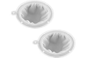 MenYiYDS -2 pezzi di filtro (13 cm) compatibile con imbuto da cucina, utilizzato per filtrare succhi, latte, caffè, vino-200 mesh