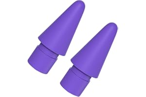 TUCANA 2PCS Colorful Pen Tips Compatible for Apple iPad Pencil 1st & 2nd Generation (Purple)