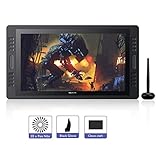 NEW HUION Kamvas Pro 20 2019 Graphic Drawing Monitor, 19.5 Inch Upgraded Graphic Tablet with Screen, Full-Laminated Anti-glare, 120% sRGB, Pen Display with 16 Customized Express Keys, Dual Touch Bar