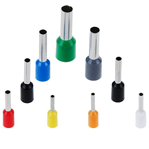 ATPWONZ Aderendhülsen Crimpzange Crimpwerkzeuge Set, 0.25-6.0mm Crimp Tool mit 800 Ratsche Kabelschuhe für isolierte unisolierte Aderendhülsen Ratsche Kabelschuhe - 6