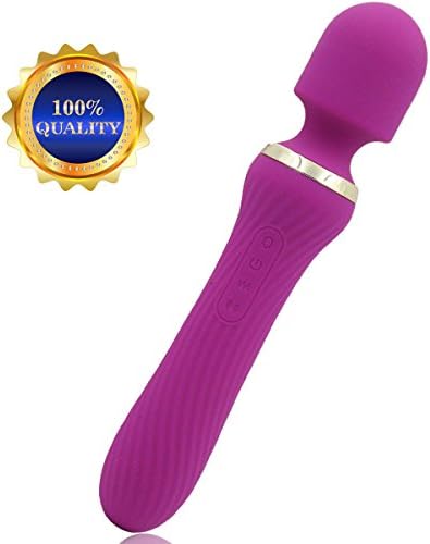Vibration Wand Massager, Rechargeable Waterproof Personal Wireless Wand Vibrate for Personal Care with Multi-Speed Powerful Body Massage PURPLE