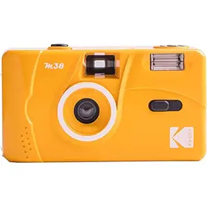 Kodak M38 35mm Film Camera - Focus Free, Powerful Built-in Flash, Easy to Use (Yellow)