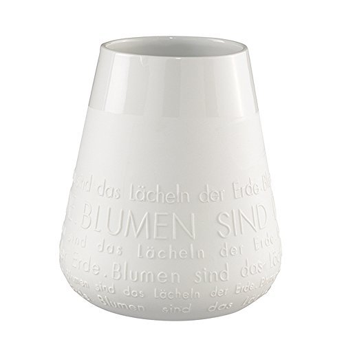 Räder - ZUHAUSE Poesie - Vase "Das Lächeln der Erde ..." Porzellan Höhe 20cm Ø 14cm