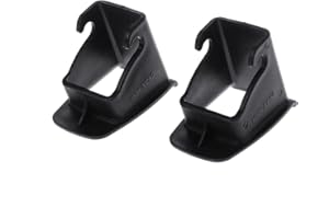 MuStone Guía de conector de cinturón de pestillo, 2 unids hebilla de interfaz de asiento de coche guía fija ranura para asiento de bebé de coche cierre (Negro)