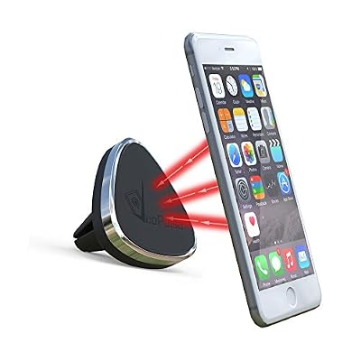 Veopulse Support magnétique pour téléphone sur grille d'aération de voiture - universel : compatible tous smartphones