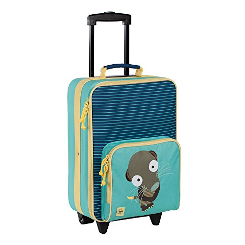 Preisvergleich Produktbild Lässig stabiler Kinder Reisekoffer / Kindertrolley mit separatem Schuh- / Wäschebeutel, Erdmännchen