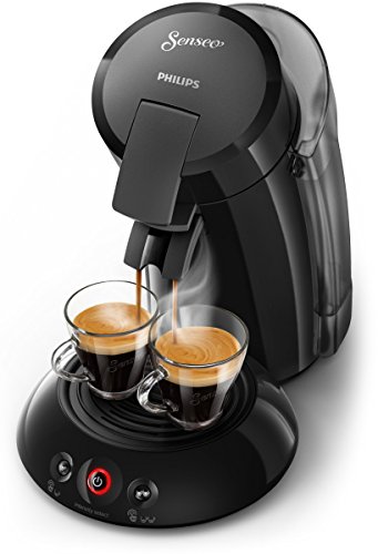 Philips Senseo Original XL HD6555/22 Cafetera Monodosis con Tecnología Coffee Boost, Negro, 22.5x46.6x37 cm