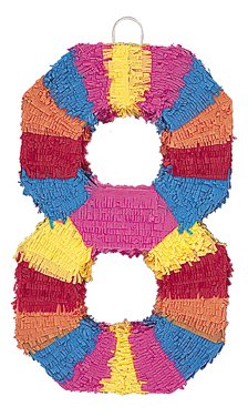 Price comparison product image Party Special Offers - Number 8 Pinata - 56cm