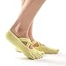 Produktbild VIWIV Damen Yoga Socken, 3 Paar rutschfeste, Hochwertige 5 Finger Zehensocken Und Strümpfe Für Dance Pilates Ballet Yoga Fitness Socken,Gelb,1