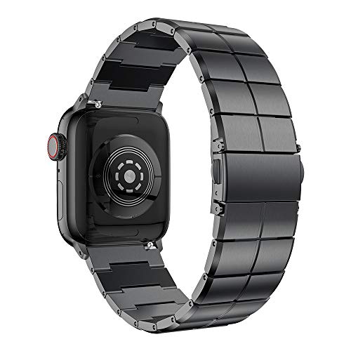 NotoCity Apple Watch ストラップ 38mm/42mm ステンレススチール交換ブレスレットと互換性あり シリーズ 4/3/2/1 ユニセックス