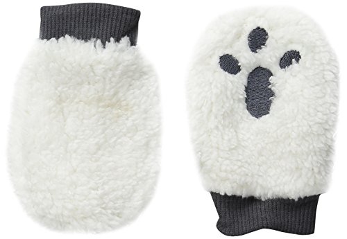 Pumpkin Patch Baby-Boys Fluffy Mittens, Off-White (Vanilla), One Size