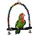 Bunte Schaukel Vogel Spielzeug Papagei Käfig Spielzeug Käfige Nymphensittich Sittich Finken Lovebird Wellensittich