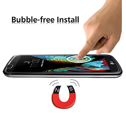  2 Pack  LG K10 Protector de Pantalla  iVoler  0 3mm Dureza 9H  Protector de Pantalla de Vidrio Templado Cristal Protector para LG K10 -Dureza de Grado 9H  Espesor 0 30 mm  2 5D Round Edge- Ultra-trasparente   Anti-golpe   Ajuste Perfecto   No hay Burbujas - Garant  a Incondicional de 18 Meses