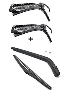 Gopinath Autolink Frameless Wiper + Rear Wiper arm with Blade Compatible with innova Suzuki Set of 4