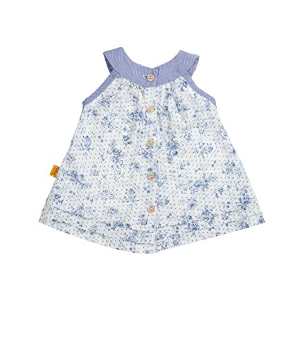 Steiff Baby Girls Crew Neck sleeveless Blouse -  White - 0-3 Months