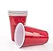 Produktbild Rote Partybecher Trinkbecher Einwegbecher Plastikbecher Beer Pong Bier Pong (50x Trinkbecher)