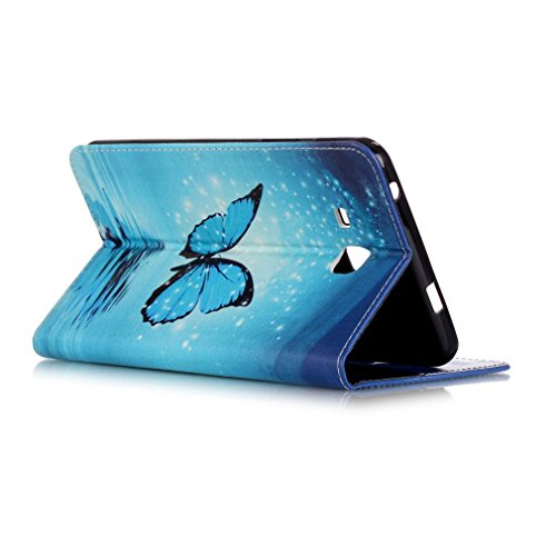SZHTSWU Kunstleder Tasche für Samsung Galaxy Tab A 7.0 (2016) Tablette, Farbmalerei Serie PU Leder Tablette Tasche Hülle Schutzhülle Flip Wallet Case Ledertaschemit Kartenfächern und Ständerfunktion für Samsung Galaxy Tab A 7.0 SM-T280/SM-T285 Wi-Fi (2016) Tablet-PC (Mondlicht Schmetterling 10) - 5