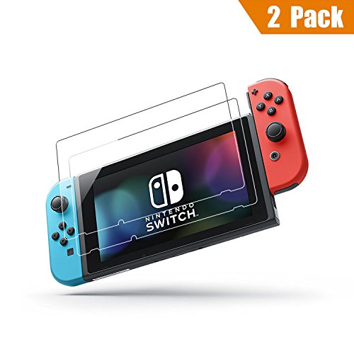 Preisvergleich Produktbild 2x Nintendo Switch Schutzfolie, ViViSun Gehärtetes Glas Displayschutzfolie Panzerglas Folie für Nintendo Switch