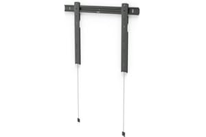 ‎HAMA Hama Uchwyt ścienny do telewizora, ultracienki (uchwyt ścienny do telewizora 90 cali, VESA 50 x 50 do VESA 600 x 400, do 80 kg, odstęp od ściany 1,45 cm, bardzo płaski, z regulacją wysokości, sztywny,