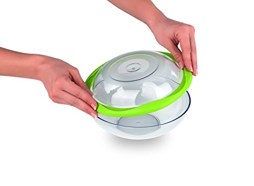 GOURMETmaxx 06227 Aufbewahrungsschüssel-Set | Aufbewahren, Einfrieren, Aufwärmen, Transportieren| 10-teilig | Kunststoff | Grün/Transparent - 6