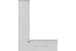 1 st precisionsmaskiner fyrkantig 90 graders rät vinkellinjal L-typ, 100 x 70 mm ingenjör snickare stål mätverktyg med skala
