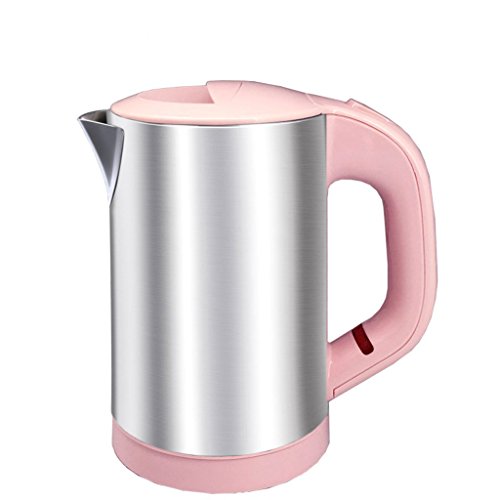 JTWJ Bouilloire lectrique 304 en acier inoxydable arrt automatique anti-sec protection basse puissance dortoir bouilloire lectrique 170 * 100 * 175mm (Couleur : Pink)