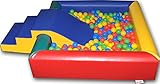 Children's Implay Soft Play PVC Foam Square Multi-Coloured Ball Pool Activity Toy - Including Steps & Slide