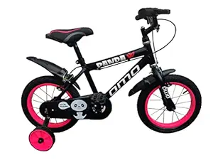 Omobikes Panda 14T Kids Cycle for 3 to 5 Year Kids Frame Size 8 inch Steel Frame with Strong Support Wheel(95% Assembled)