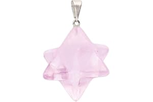 VIVES CORTADA Colgante Merkaba en Cuarzo Rosa