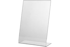 CHINKYBOO 10 X Acrylic Poster Menu Holder Perspex Leaflet Display Stands A4 A5 (10 x A4 Stands)