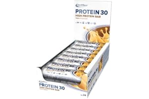 IronMaxx Protein 30 - Barritas Altas en Proteína, Sabor Cacahuete | Bajas en Azúcar y Calorías, Sin Aceite de Palma | Para Energía y Snack Bajo en Carbohidratos - 24 x 35g